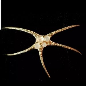 Cristina Ortiz 9k Gold Moonstone Diamond Bracelet
